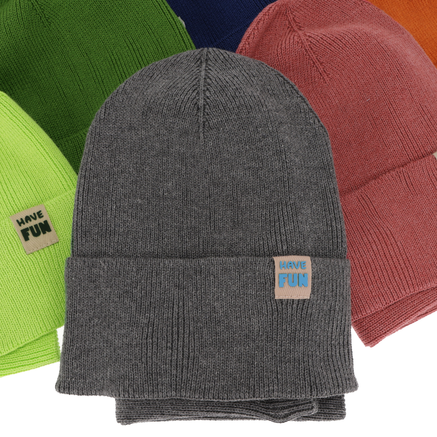 Dreng efterår/forår sæt: hue og halsvarmer, med bomuld, lysegrøn, Ottavio