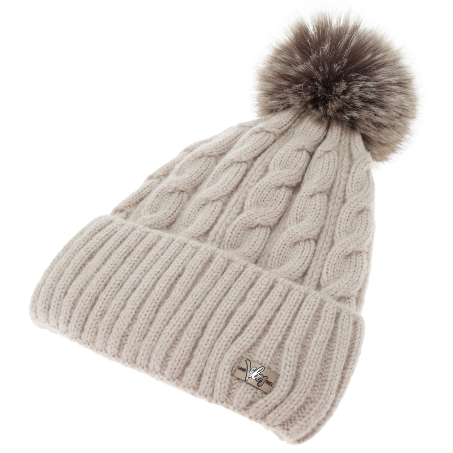 Dame vintersæt: hue og tørklæde, grå, Lunetta