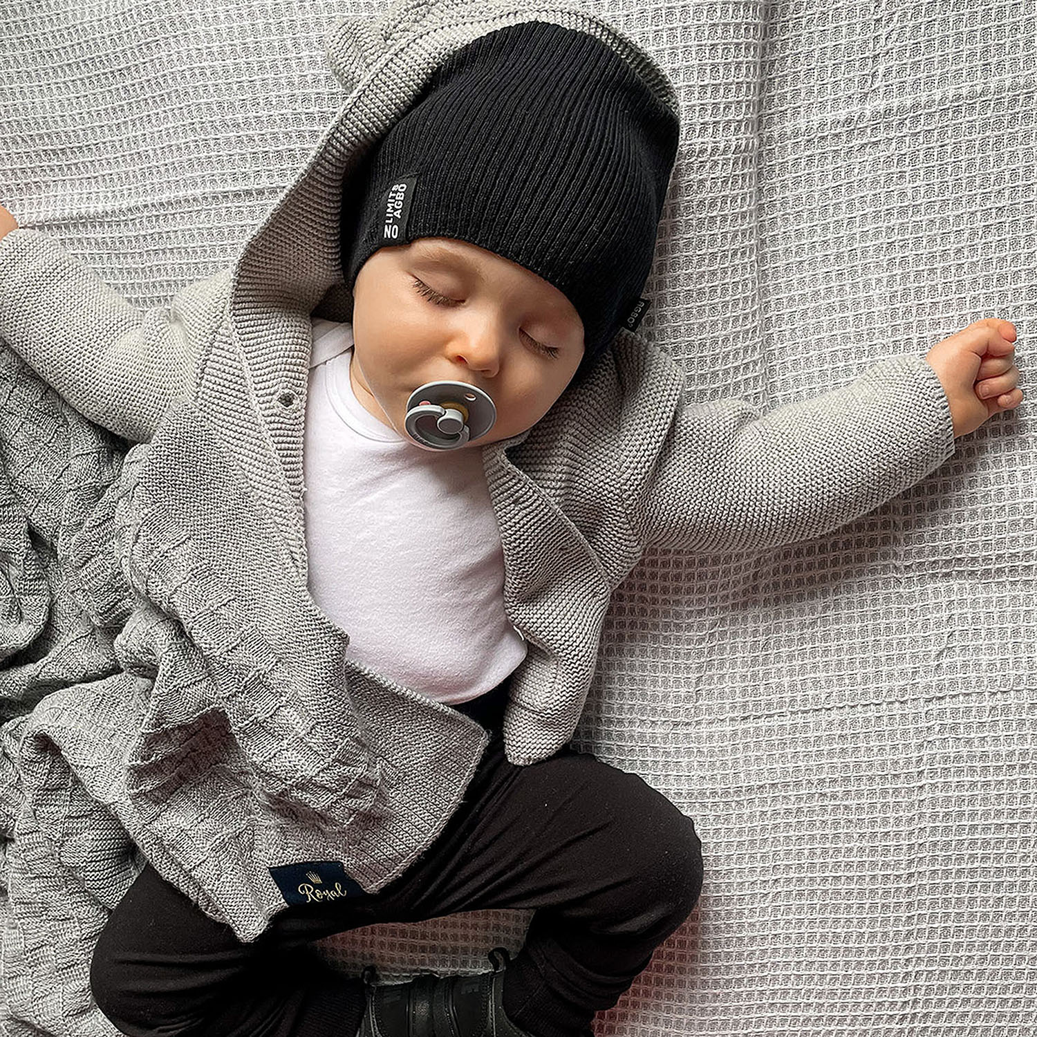 Børn efterår/forår sæt, med bomuld, orange, Tunis