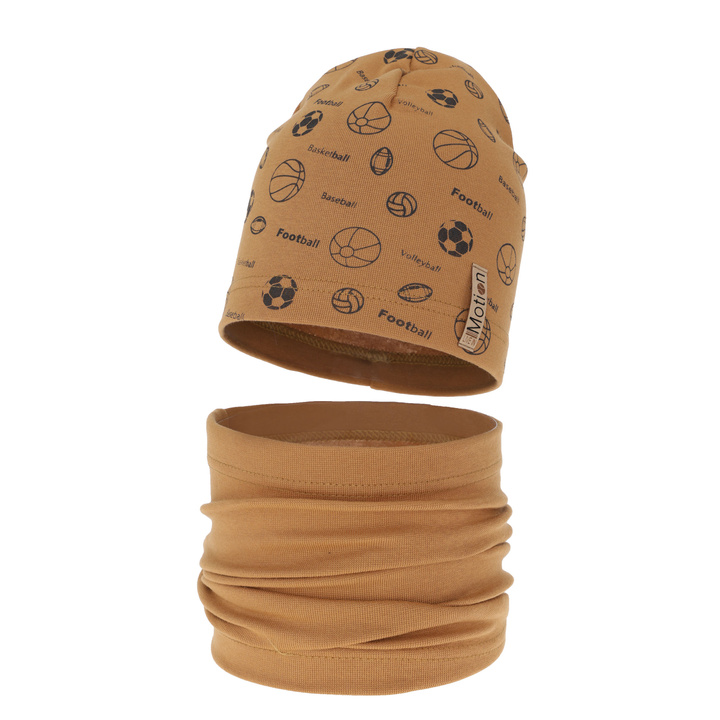 Dreng efterår/forår sæt, camel, bomuld, Paolo