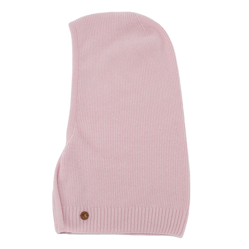 Balaclava efterår, vinter, dame, lyserød, merinould med kashmir, Kiruna