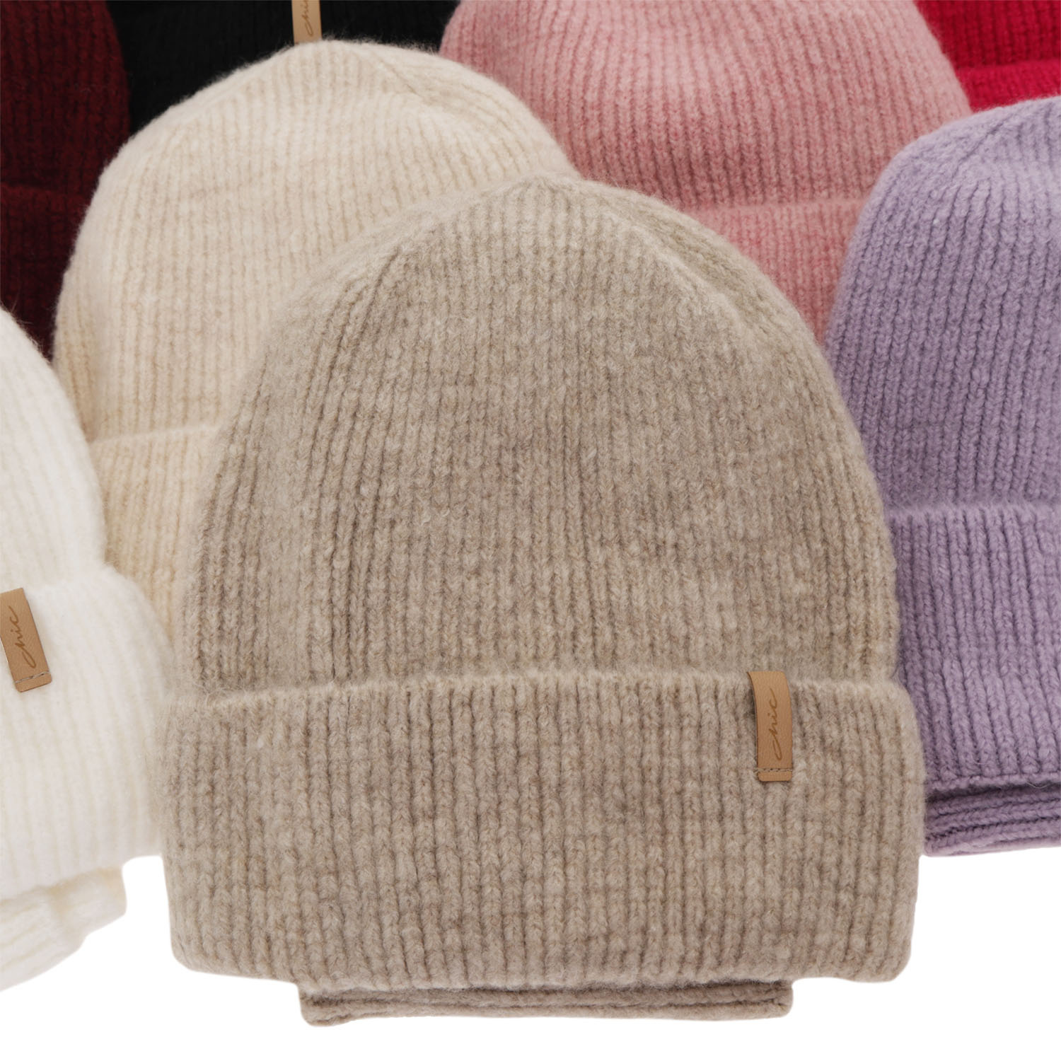 Pige vintersæt: hue og halsvarmer, lyserød, Edila