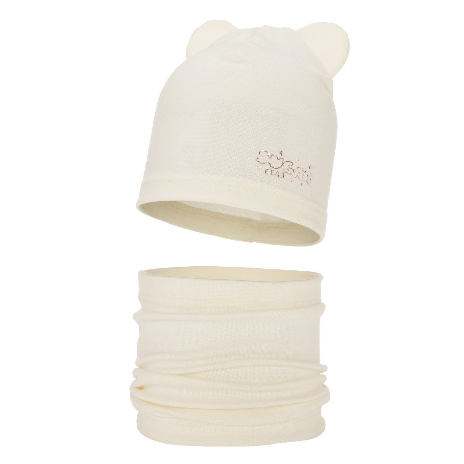 Pige efterår/forår sæt, krem, med bomuld, Cyntia