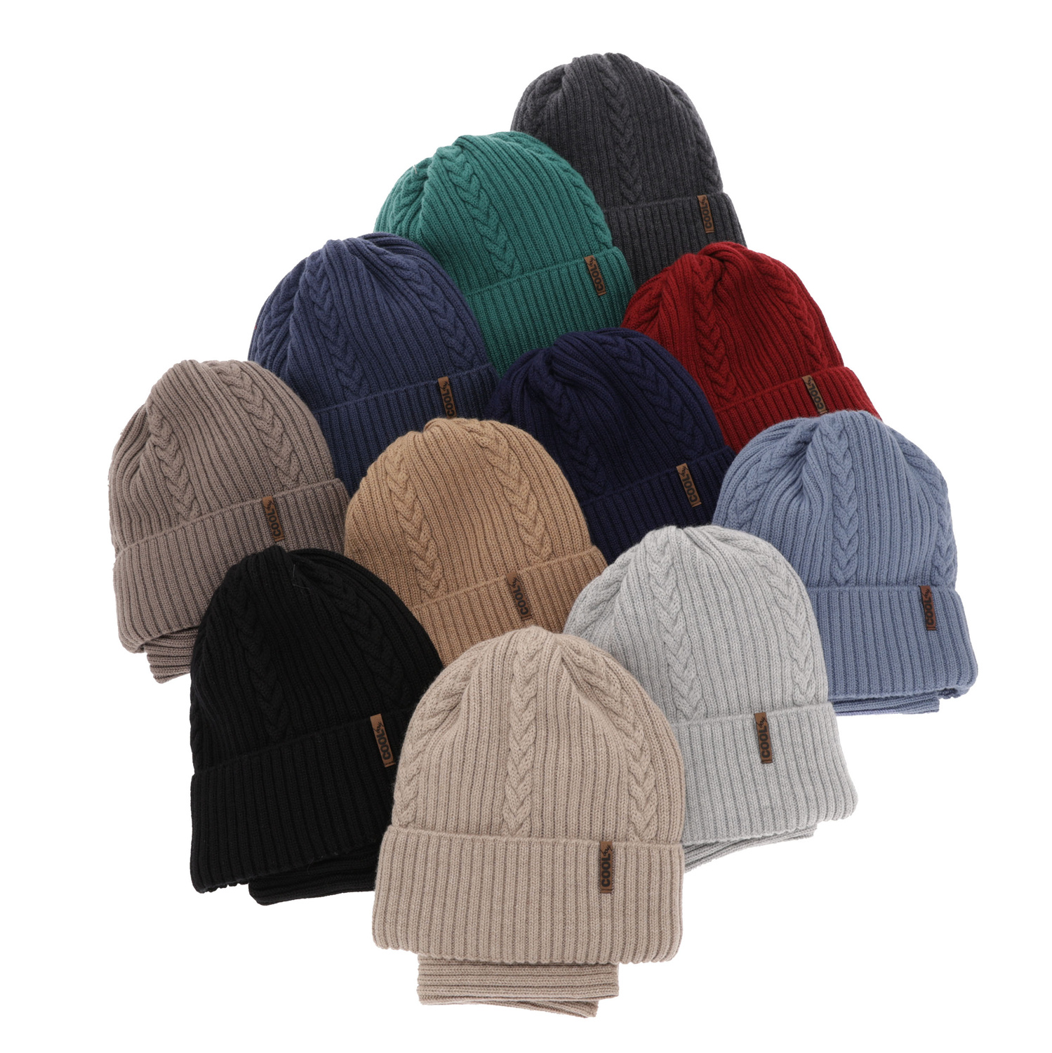 Dreng vintersæt: hue og halsvarmer, navy, med 100% Merino Uld, Wilson