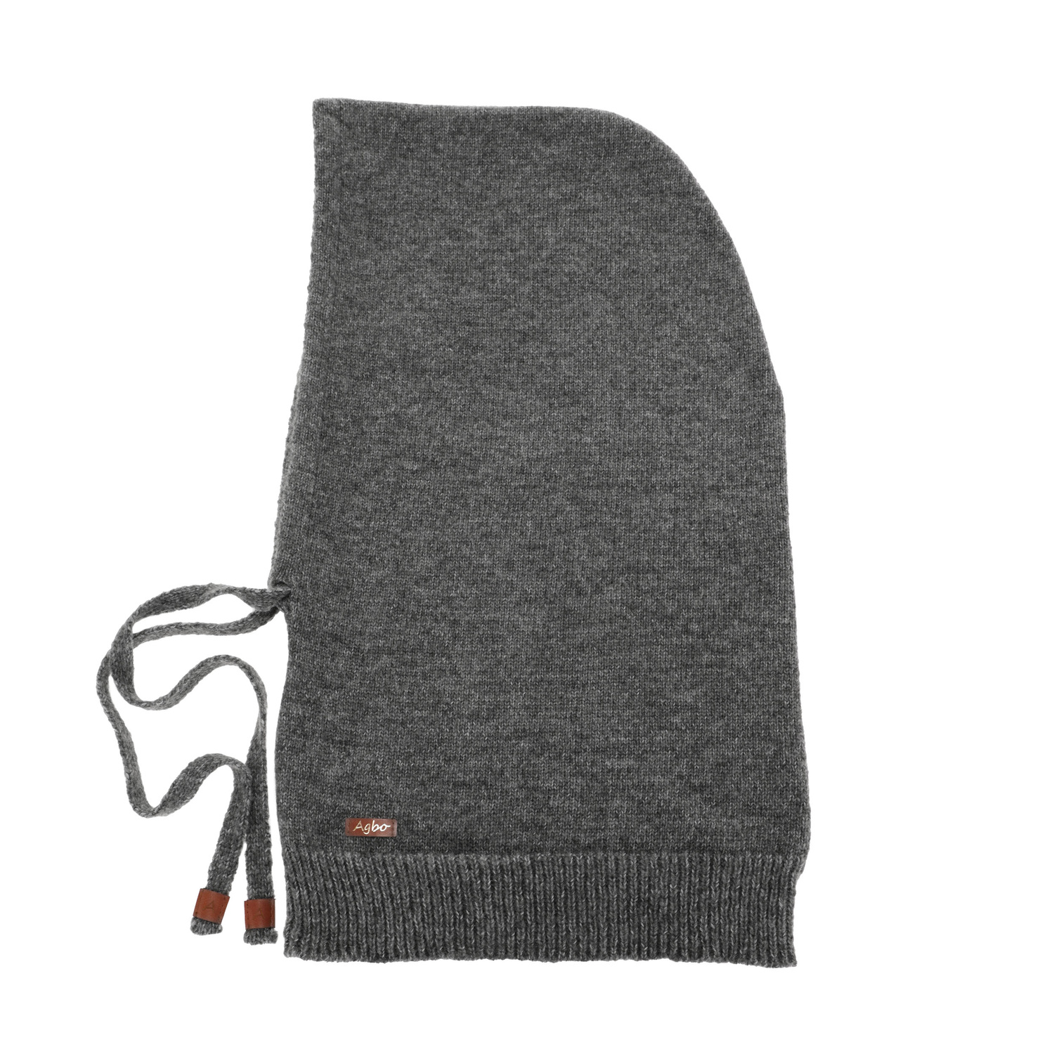 Dame vinter balaclava, grå, med uld, Elizabeth