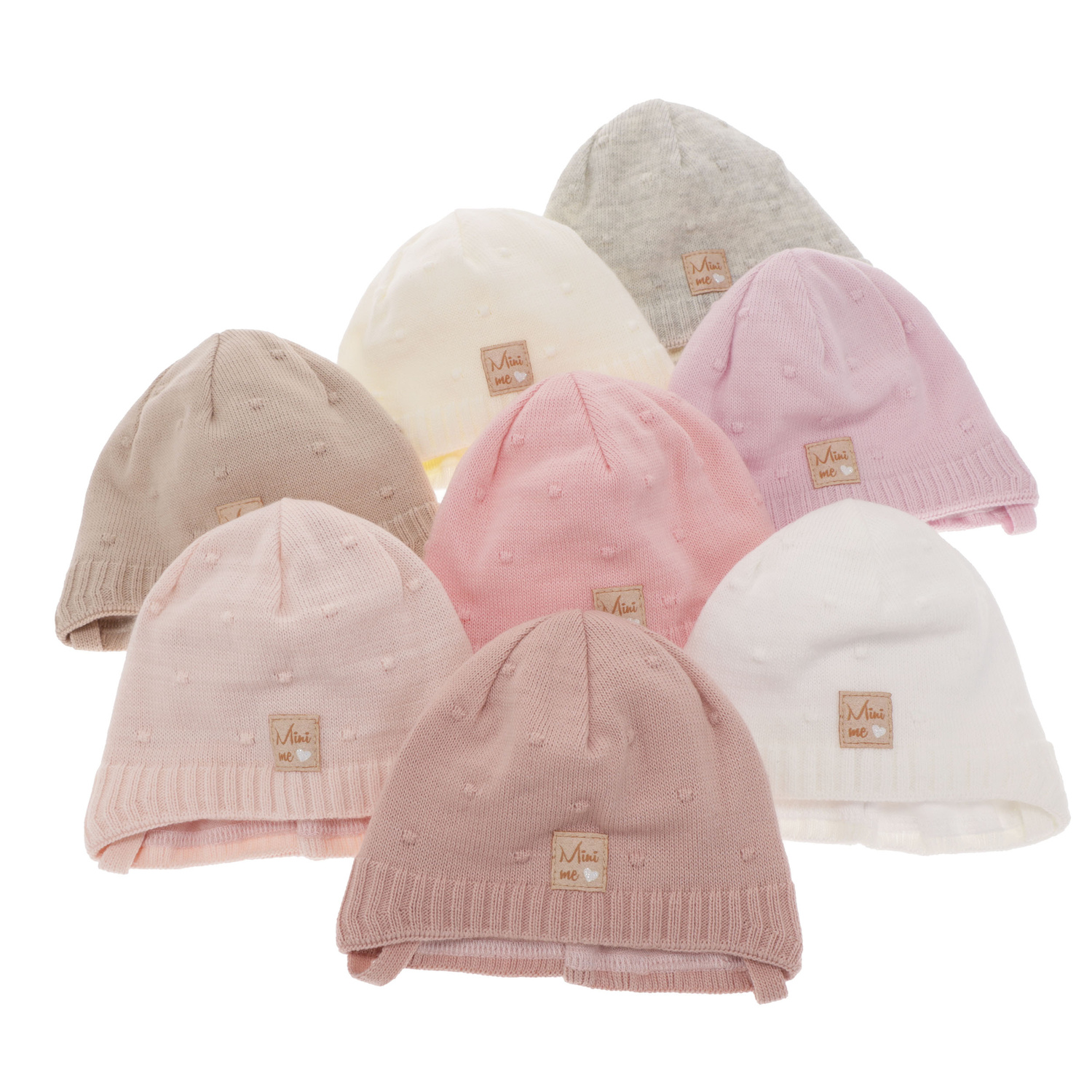 Pige efterår/forår hue, lilla, med bindebånd, Celine