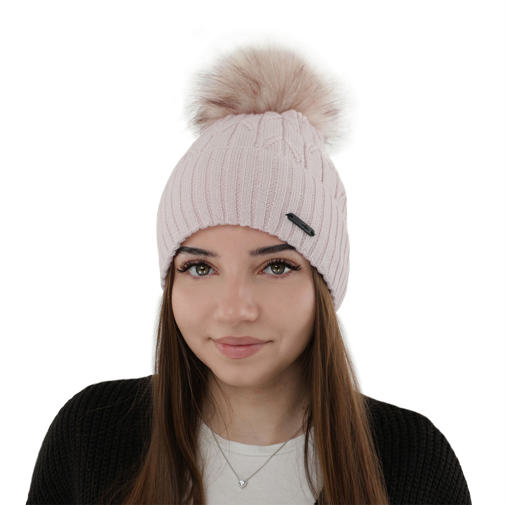 Dame vinterhue, krem, med merinould, Talaria