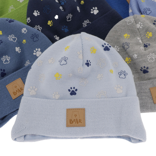 Dreng efterår/forår hue, grøn, med bindebånd, Folik