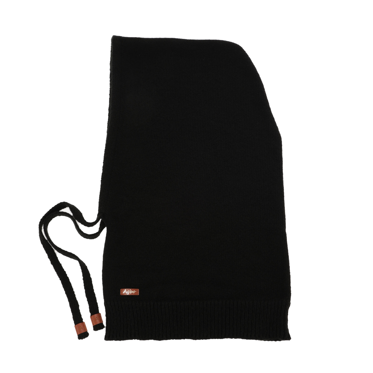 Dame vinter balaclava, sort, med merinould, Elizabeth