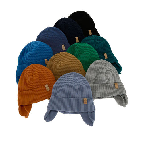 Dreng efterår/forår hue, grøn, med bindebånd, Kapsel