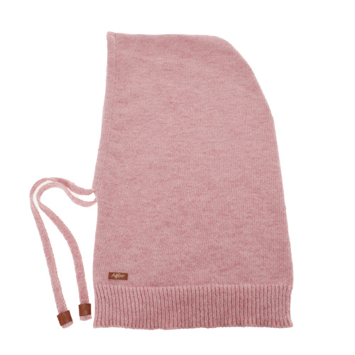Dame vinter balaclava, lyserød, med merinould, Elizabeth