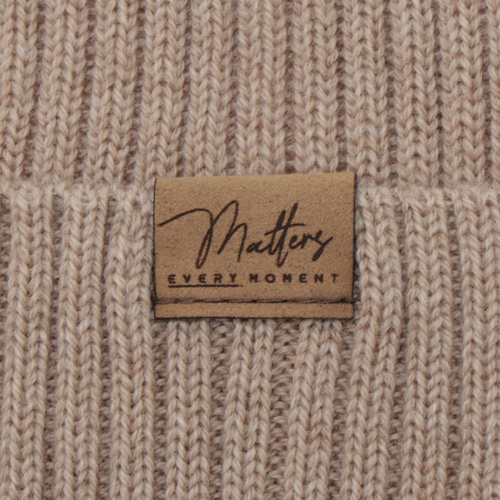 Dame efterår/forår hue, lyserød, 100% Merino Uld, sømløs, Fabrizia