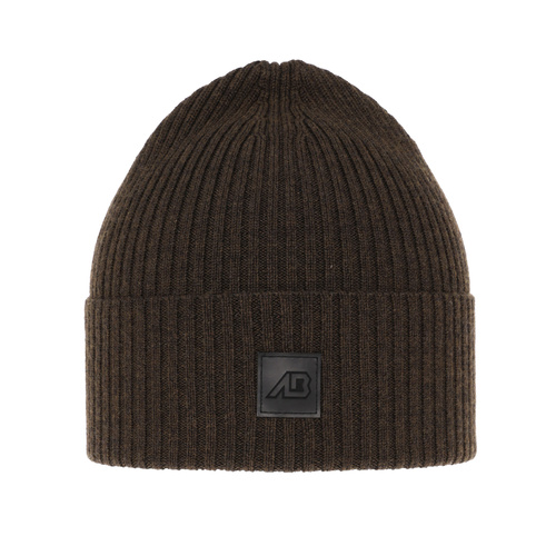 Herre vinterhue, brun, med merinould, Matias