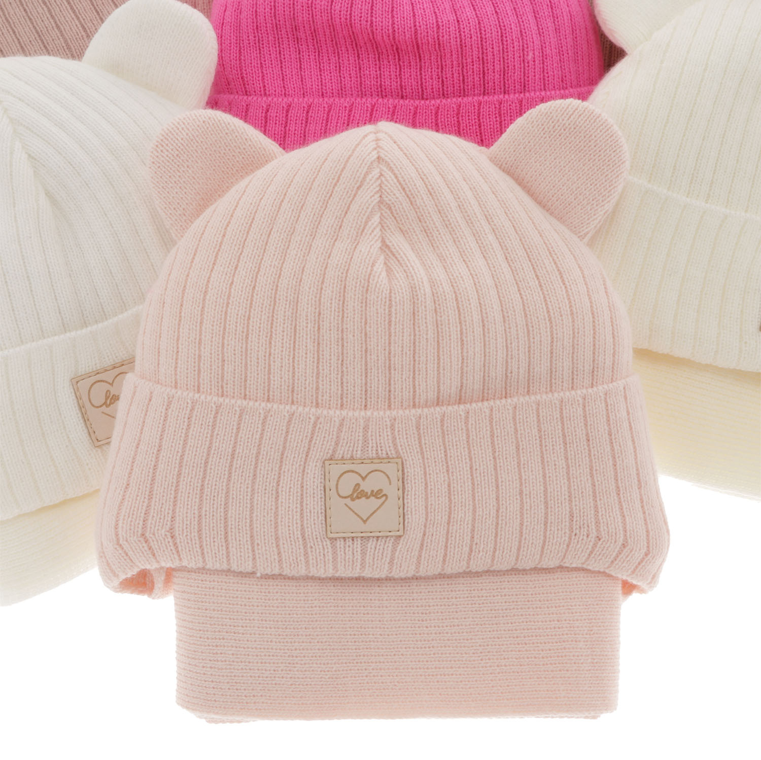 Pige vintersæt: hue og tørklæde, lilla, med bindebånd, Antola