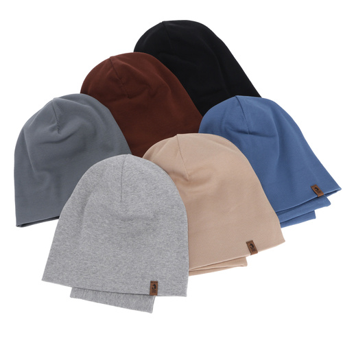 Dreng efterår/forår sæt: hue og halsvarmer, beige, Amalfi