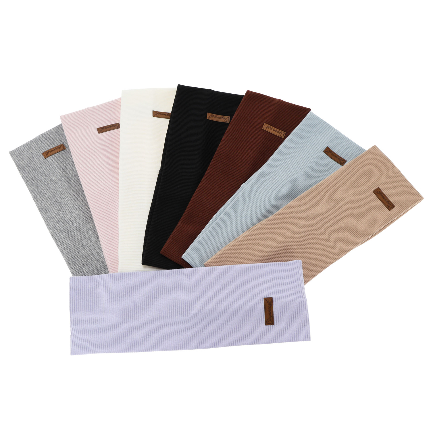 Efterårs- og forårspandebånd til kvinder, brunt, bomuld, Sharon