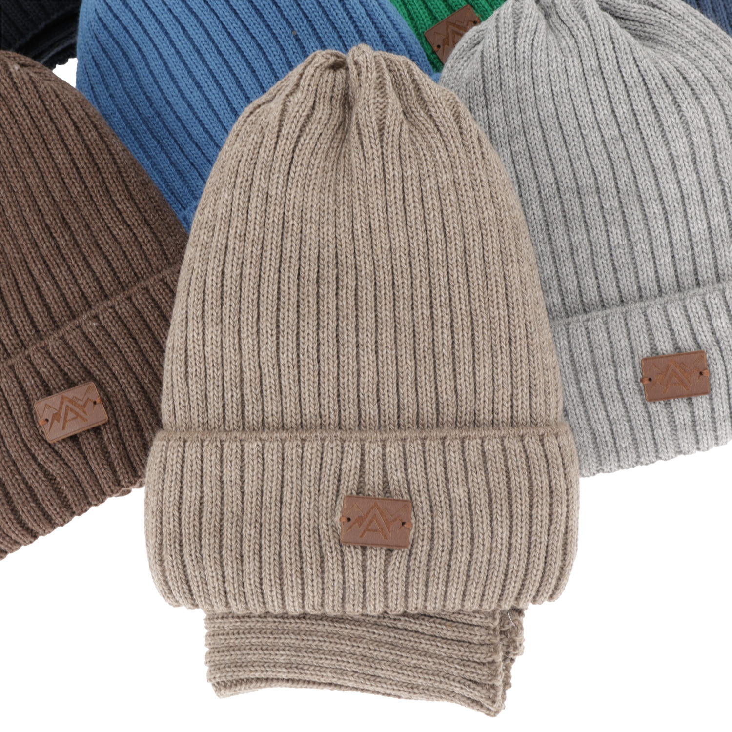 Dreng vintersæt: hue og halsvarmer, beige, Fargo