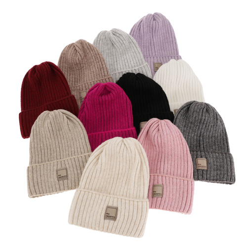 Dame vinterhue, vinter, rosa, med merinould, Benedetta