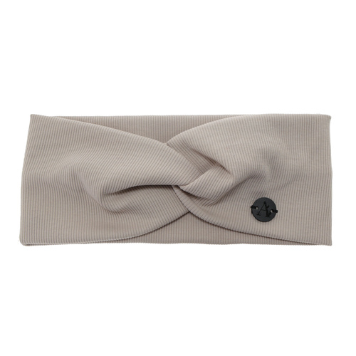 Dame efterår/forår pandebånd, beige, bomuld, Auri